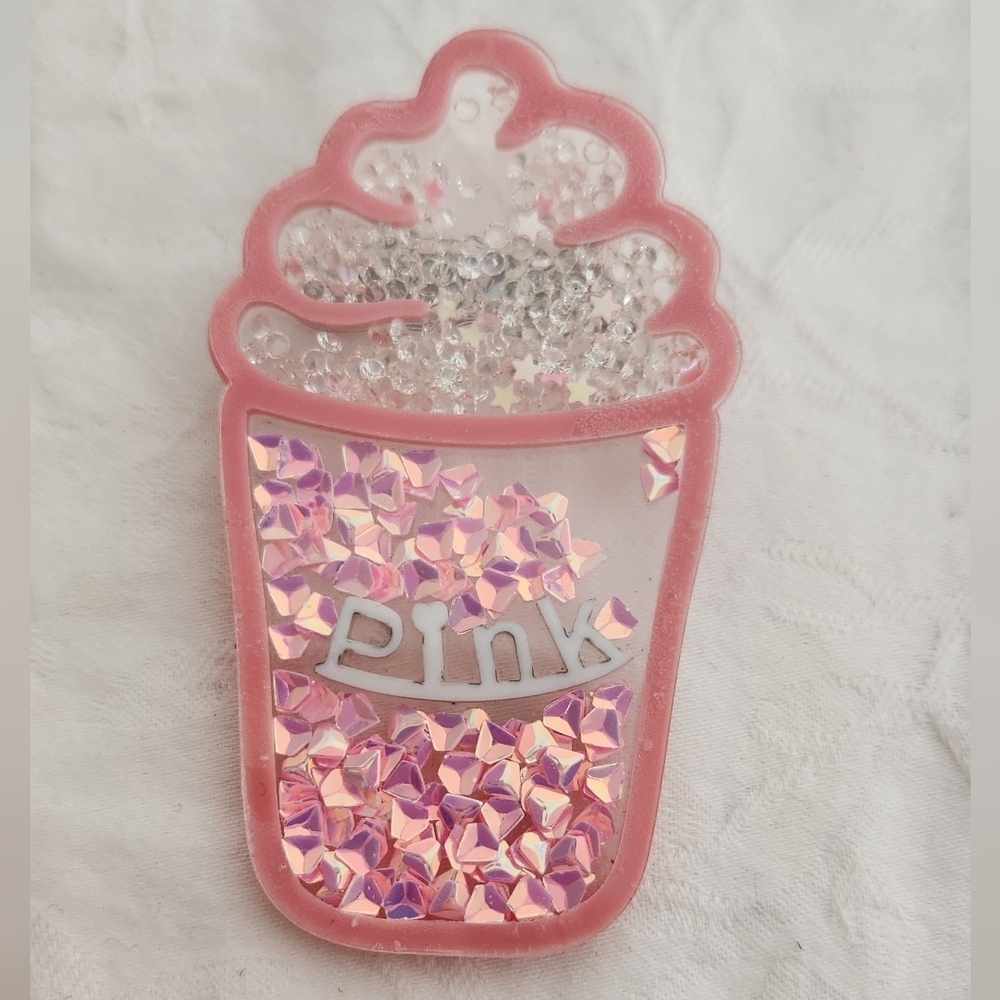 Pink Dessert Rhinestone Brooch Pin